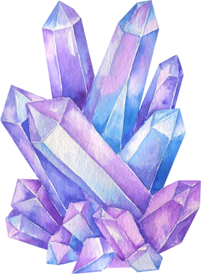 watercolor crystals